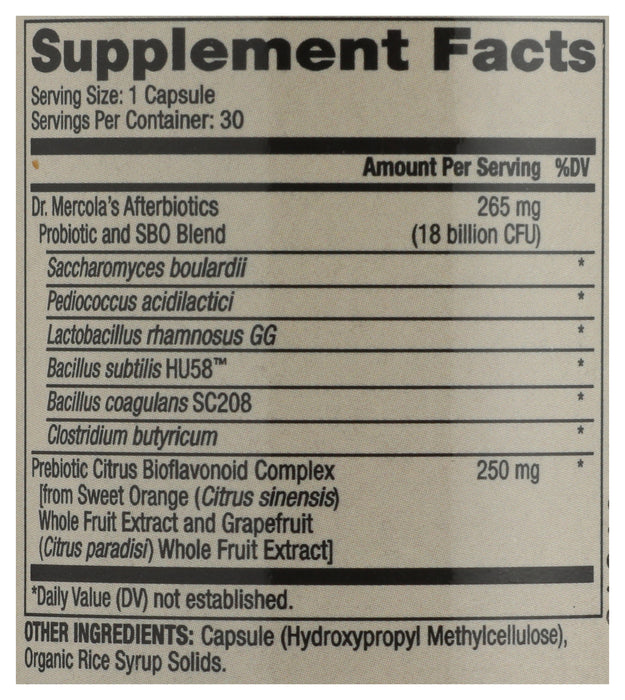 Complete Afterbiotics, 18 billion CFU, 30 cap