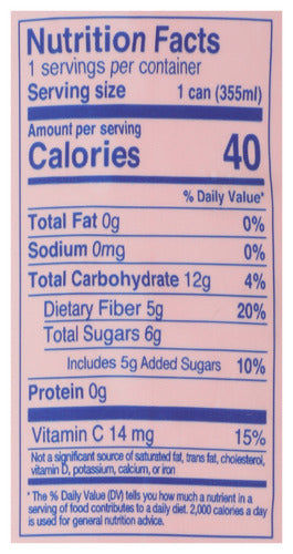 Guava Rose Probiotic Sparkling Drink, Org, 12 fl oz