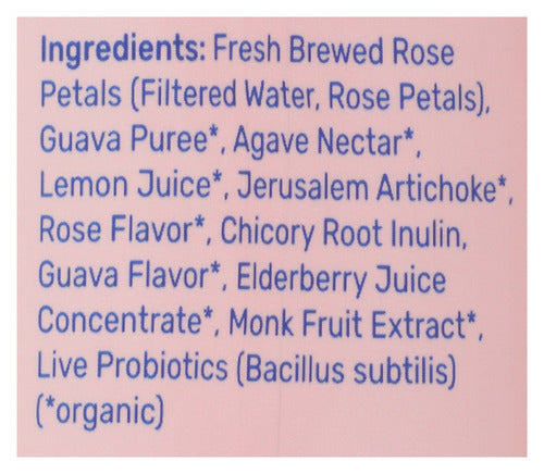 Guava Rose Probiotic Sparkling Drink, Org, 12 fl oz
