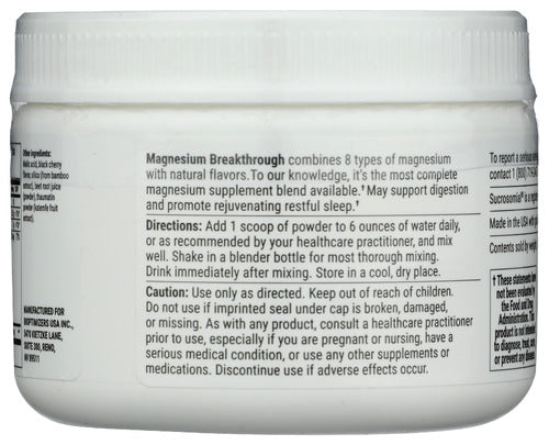 Magnesium Breakthrough, Tart Cherry, 5.36 oz/ 30 serv