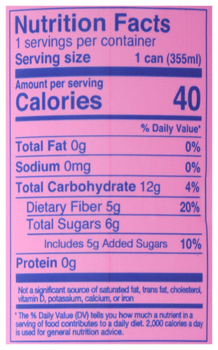 Raspberry Lychee Probiotic Sparkling Drink, Org, 12 fl oz