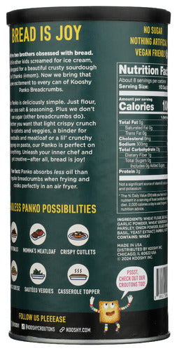 Sourdough Panko Breadcrumbs, Italiano, 7.5 oz