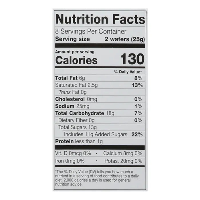 Cream Filled Wafers, Vanilla, 7 oz