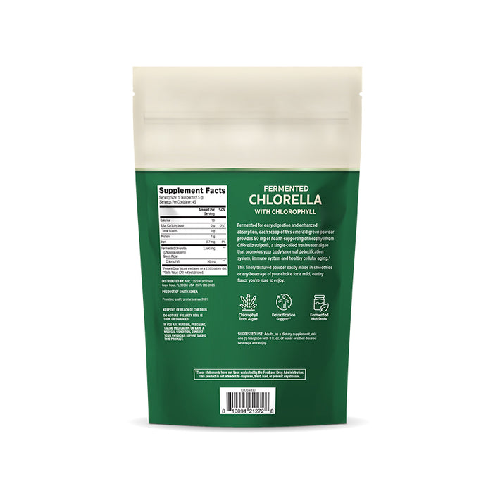 Fermented Chlorella w/ Chlorophyll, 2500 mg/ 50 mg, 3.96 oz