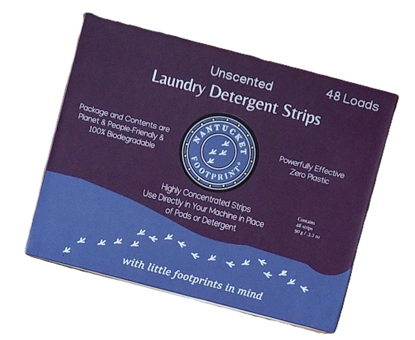 Laundry Detergent Strips, Unscented, 48 ct