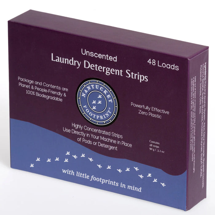 Laundry Detergent Strips, Unscented, 48 ct
