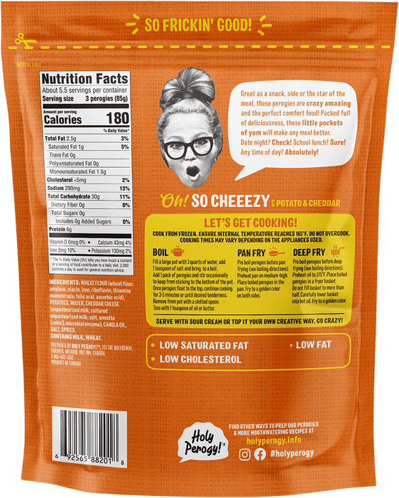 Potato and Cheddar Perogies, 16 oz