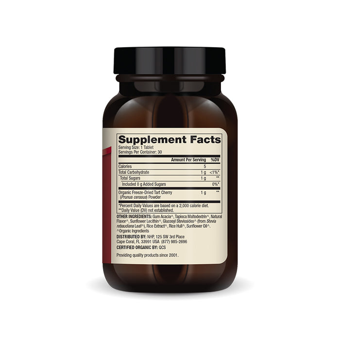 Tart Cherry Chewables, Org, 1 g, 30 tab