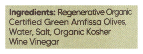 Amfissa Pitted Olives, Org, 7.8 oz