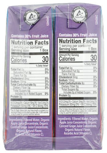Apple Grape Juice Boxes, Org, 8/6.75 fl oz