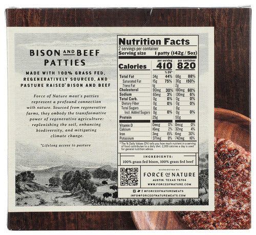Bison & Beef Patties, 2 ct