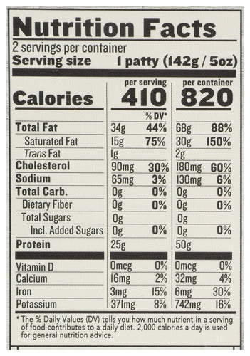 Bison & Beef Patties, 2 ct
