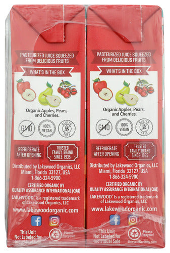 Cherry Fusion Juice Boxes, Org, 8/6.75 fl oz
