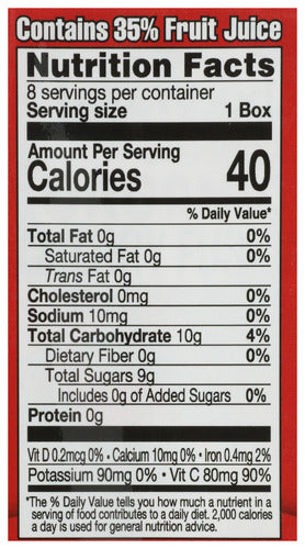 Cherry Fusion Juice Boxes, Org, 8/6.75 fl oz