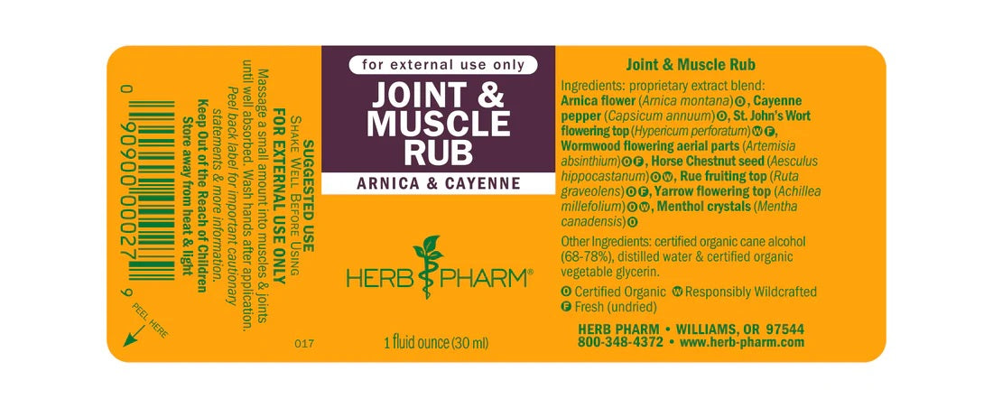 Joint & Muscle Rub 1 oz