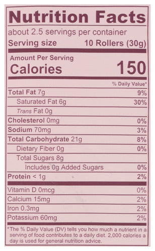 Coconut Crispy Rollers, Org, 2.8 oz