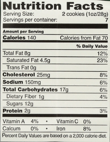 Double Chocolate Chip Cookies, 7 oz