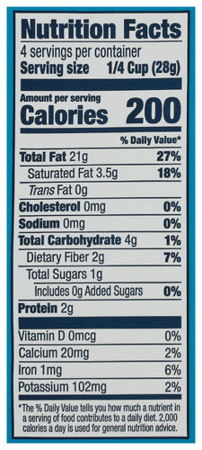 Dry Roasted Macadamia Nuts, Natural, V, GF, 4 oz