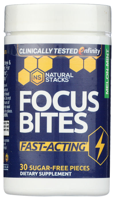 Focus Bites, Melon Mint, 30 ct