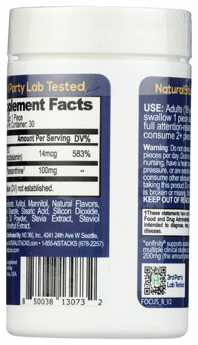 Focus Bites, Melon Mint, 30 ct