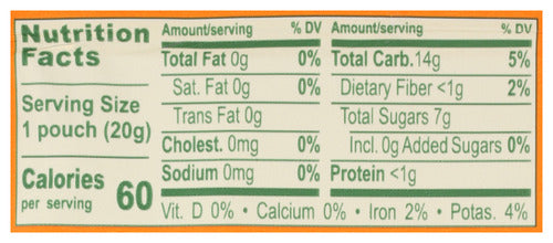 Fruit Gummies, Mango & Orange, Org, V, 5ct/.7 oz