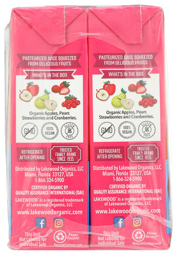 Fruit Punch Juice Boxes, Org, 8/6.75 fl oz