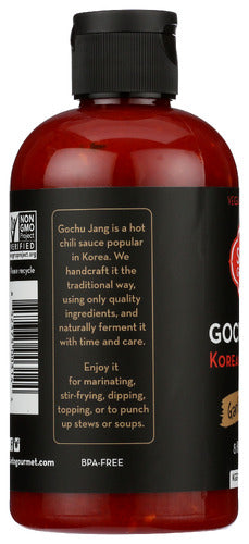 Gochu Jang Korean Hot Sauce, Sesame Garlic, 8 fl oz