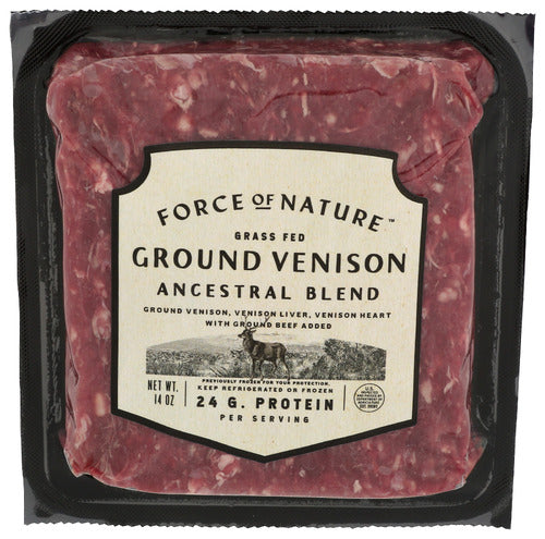 Grass Fed Ground Venison, Ancestral Blend, 14 oz