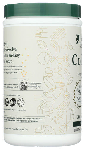 Grass-Fed Bovine Collagen Peptides, Unflvd, 20g/serv, 10 oz