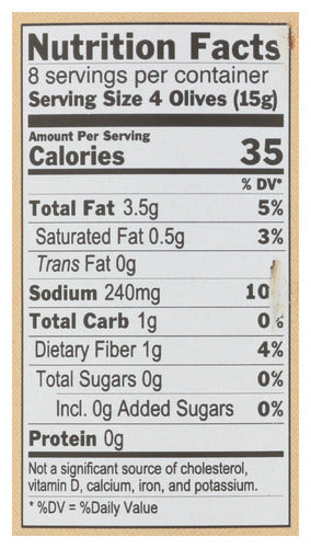 Greek Mix Whole Olives, Org, 7.8 oz