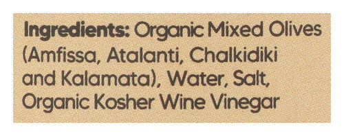 Greek Mix Whole Olives, Org, 7.8 oz