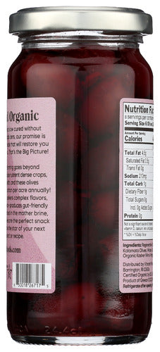Kalamata Pitted Olives, Org, 7.8 oz