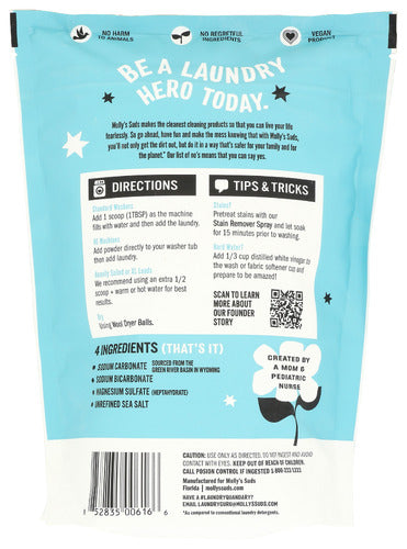 Laundry Detergent Powder, Unscented, 47 oz