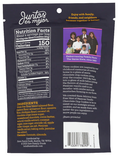 Mexican Chocolate Chip Cookies, GF, 4.5 oz