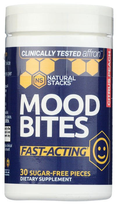 Mood Bites, Citrus Peach, 30 ct
