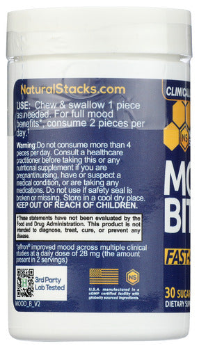 Mood Bites, Citrus Peach, 30 ct