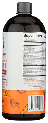 Morning Multivitamin + Hair Growth, Peach Mango, 30 fl oz