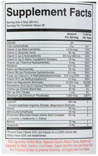 Morning Multivitamin + Hair Growth, Peach Mango, 30 fl oz