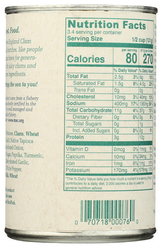 New England Clam Chowder, 14.5 oz