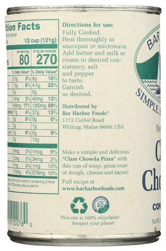 New England Clam Chowder, 14.5 oz