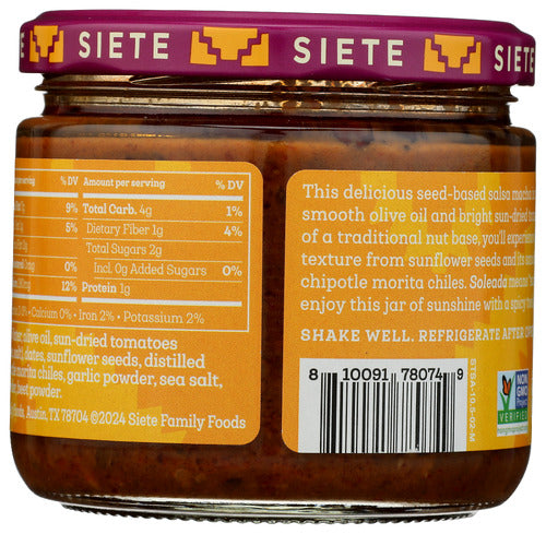Salsa Soleada, Sun-Dried Tomatoes & Chipotle, 10.5 oz