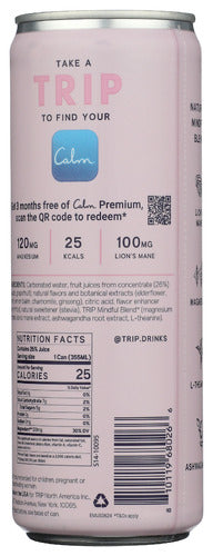 Sparkling Drink, Elderflower Mint, 12 fl oz