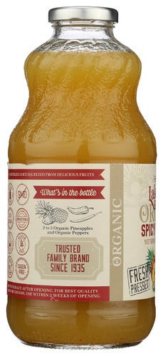 Spicy Pineapple Juice, Org, 32 fl oz