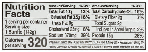 Steak & Cheddar Burrito, 5oz