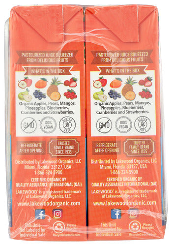 Tropical Punch Juice Boxes, Org, 8/6.75 fl oz