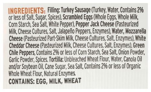 Turkey Sausage Burrito, 5 oz