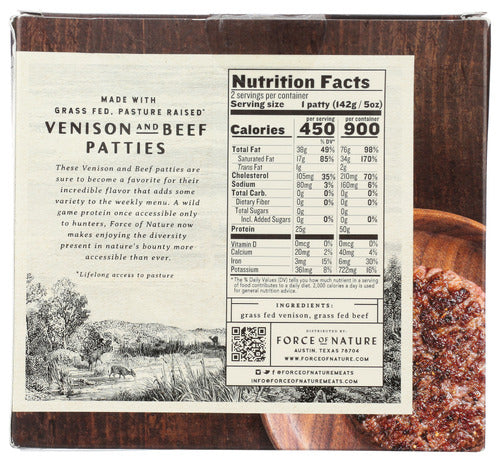 Venison & Beef Patties, 2 ct