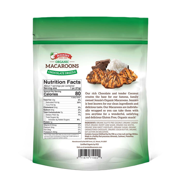 Coconut Macaroons, Org, GF, DF, 5.25 oz