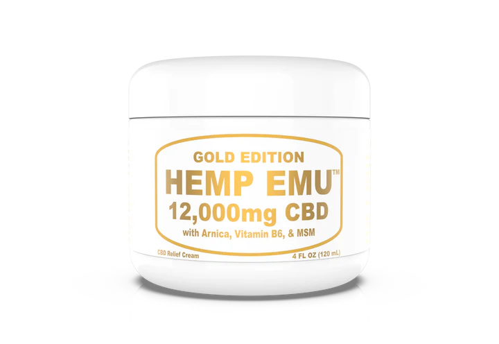 Gold Edition CBD Relief Cream, 12,000mg CBD, 4 fl oz