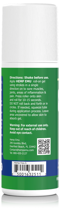 Maximum Strength CBD Roll-On Gel, 5000mg CBD, 3 fl oz